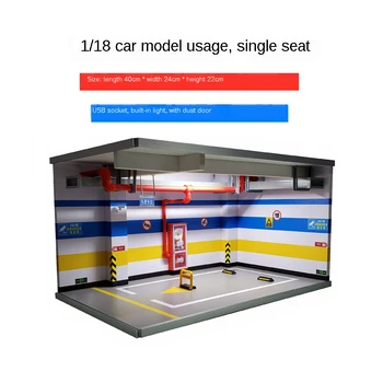 1:18 modeliavimas požeminė automobilių stovėjimo aikštelė modelis scena automobilio modelio, garažas, automobilių žaislas ekranas lauke modeliavimas berniukas stovėjimo vietos žaislas