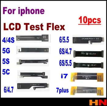 10 VNT jutiklinio ekrano LCD ekranas Pratęsimo Testeris Bandymo Flex Cable for iPhone 4 4S 5 5C 5S 6 6 6S 6S 7 Plius Pratęstas Bandymai