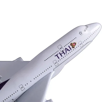 16cm Boeing 747 Tailandas Lėktuvo Modelis Lydinio TAILANDO oro linijų B747 International 