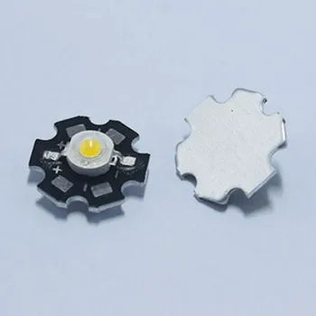 1W High power LED chip granulių Lempos balta 6000k/3000k šilta suvirinimo dešiniaisiais aliuminio šilumos kriaukle žibintuvėlis Nemokamas pristatymas 1000PCS