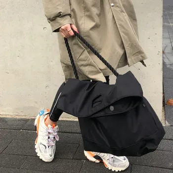 2019 nailono drobės moterų rankinės trumpas vandeniui oksfordo audinys atsitiktinis pečių maišą rankinės, big bags