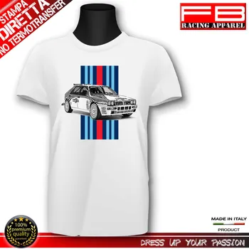 2019 Nauja, vyriški Marškinėliai italijos automobilių DELTA HF MARTINI RACINGS Ralio Automobilis Senas Tee marškinėliai