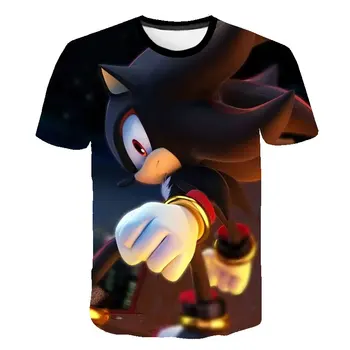 2020 Naujas Sonic The Hedgehog Marškinėliai Berniukams Mergaičių Paauglių marškinėlius Baby Vasarą Cartoon Mario trumpomis Rankovėmis Viršūnes, Vaikai, Vaikas, Drabužių
