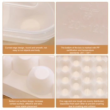 34 Tinklelis Plastikinių Kiaušinių Dėžutės Maisto Konteineryje Kiaušinių Šaldytuvas Organizatorius Saugojimo Crisper Box Namų Virtuvėje Skaidrus Atveju Kiaušinių Dėžutės Stovo