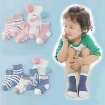 5 poros /1 daug pavasarį ir rudenį vaikai kojinės medvilnės cartoon automobilių vaikams kojinės berniukams 0 -10 metų mergytę Stripe socks