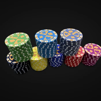 50pcs/Daug Turo Pokerio Žetonų Rinkinys Keramikos žetonų EPT Keramikos Teksaso Pokerio Žetonų Profesionalus Kazino Europos Laisvai nurodyti
