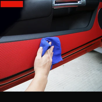 Anglies pluošto PVC automobilio duris anti-kick lipduką 