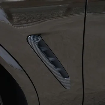 Automobilio Stilius Abi Šoninės Oro Angos Lapų Sparnas Padengti Apdailos Juostelės 2vnt BMW X3 G01 G08 2018 ABS Auto Šildomi Modifikuotų Lipdukai