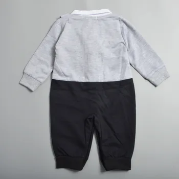 Berniuko Drabužių roupa infantil Romper ilgomis Rankovėmis romper babykleding džentelmenas krikšto Uniformas kūdikių kūno kostiumai naujagimių drabužiai