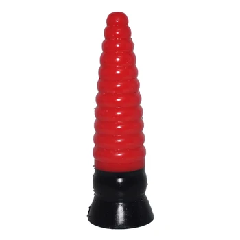 Briaunoti butt plug ilgai gaidys varžtas analinis žaislai cockscrew dildo silikono G spot stimuliatorius vyrams, išangės masažas flirtuoti sekso žaislai moterims