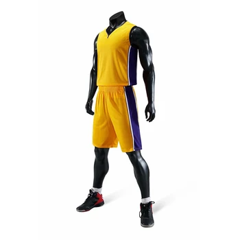 Custom Amerikos Krepšinio Mens Los Andželo Sporto Salė Quick Dry Skaitmeninis Spausdinimas Nešioti Jersey Nustatyti Kišenėje Šortai