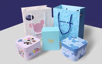 Disney Prekės Originalios Dovanų Dėžutės Mickey Mouse Moterų Laikrodžiai, Nerūdijančio Plieno, Odos Ponios Rose Gold Kvarciniai Laikrodžiai Vandeniui