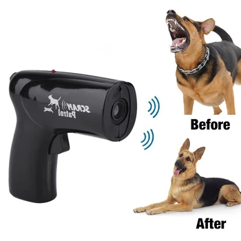 Dog Repeller Šuo Ultragarsinis Anti Loti Prietaisas, Šunų Mokymo, Infraraudonųjų Spindulių Lazerio Chaser Mini Nešiojamieji Gyvūnų Treneris Naminių Reikmenys