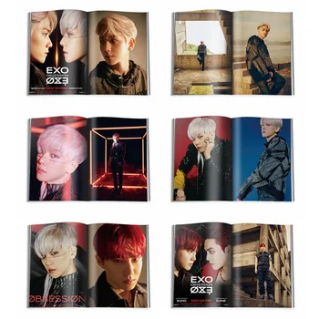 EXO Naujas Ablum MANIJA, Mada K-pop EXO Mini Photobook Kortelė su Nuotrauka Gerbėjų Rinkimo Upplies Raštinės reikmenų Rinkinys