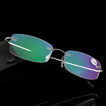 Gafas de lectura TR90 de titanio ultralivianas con memoria lectura nuodėmė montura para hombre y mujer, gafas para presbicia + 1,0 4