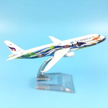 JASON TUTU 16cm Plokštumos Modelio Lėktuvo Modelis Tailando Bankokas Oro Airbus 320 Orlaivio Modelis 1:400 Diecast Metal Lėktuvų Plokštumos Žaislai