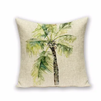 Jūros stiliaus apdaila pagalvę padengti palmių pagalvių užvalkalus Dropshipping mesti pagalvės vandenyno lininė pagalvėlė sofos pagalvėlės dangtis