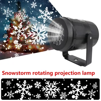 Kalėdinė Dekoracija Sniegas, Kalėdų Šviesos Projektorius Lauko Minetom LED Vandeniui Sukasi Snaigės Kraštovaizdžio Šviesos Noel