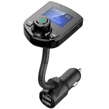 KORSEED Automobilių FM Siųstuvas Bluetooth Rinkinys 3.1 Automobilinio Įkroviklio USB AUX Audio Radijo LCD Ekranas Mp3 Grotuvas Telefono laisvų Rankų įranga Carkit