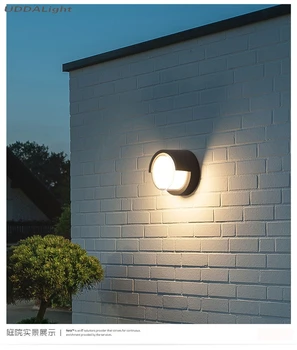 Lauko sienos lempos LED, 10 W (7 W aikštėje 120mm 160mm juoda IP65 kokybės sodas, veranda, lauko apšvietimas