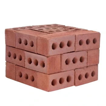 Mokymo Klasės Sienos Cemento Žaislas Naujas 32Pcs Mini Cemento Gargažė Plytų Statyti Savo Maža Sienos Mini Raudonų Plytų