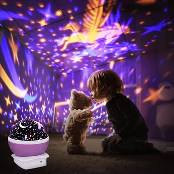 Naktį Šviesos Projektorius Veilleuse Enfant Vienaragis Lempos Žvaigždė Danguje Lampka Nocna Dla Dzieci Kūdikių Newyear Dovanos Kosmosas Dangus Vaikams