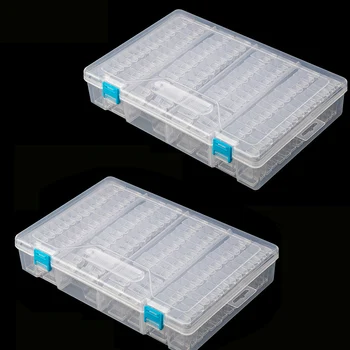 Nauja 64 112pcs Plastiko 5d Diamond Tapyba Priedai, dėžutė Karoliukai Ekranas atmintis Langelį Diamond Siuvinėjimo Kryželiu Įrankiai