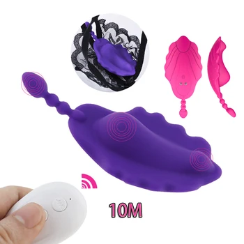 Nešiojamų Klitorio Stimuliatorius Nematomas, Tylus Panty Vibratorius Belaidžio Nuotolinio Valdymo Nešiojami Vibruojantis Kiaušinis Sekso Žaislai Moterims