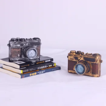 Nostalgišką Retro Fotoaparato Modelis, Skirtas Namų Puošybai Miniatiūriniai Modelis Dervos Figūrėlės Rinkos Vitrina Rekvizitas, Dekoracijos, Puošybos