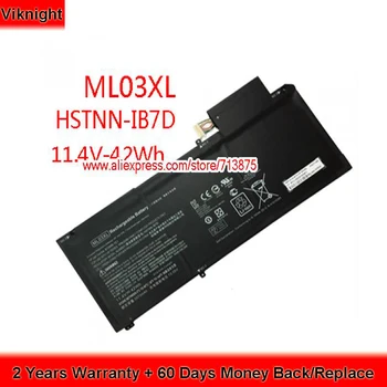 Originali 11.4 V 42Wh 814060-850 HSTNN-IB7D ML03XL Baterija HP Spectre X2 A004TU 12-a019tu 813999-1C1 814277-005