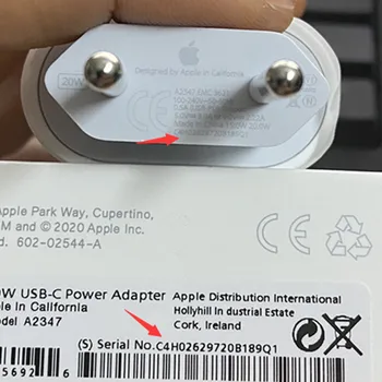 Originalus Apple 20W USB-C Maitinimo Adapteris, Įkroviklis MUMS, EU Plug Greitas Įkroviklis Adapteris, skirtas 