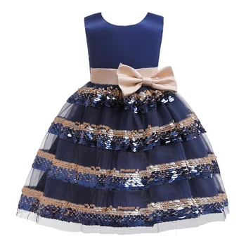 Pardavėjas rekomendavo, vasaros mergaitės vaikų dienos šalis suknelė lankas sluoksnis blizgančiais vaikai princesė dress 2-10 metų kūdikis