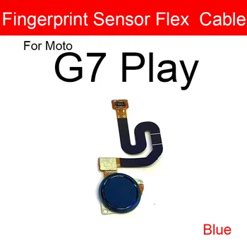 Pirštų atspaudų Mygtuką Flex Kabelis Motorola Moto G7 Žaisti Palieskite Jutiklio ID Home Mygtuką Klavišą Flex Juostelės Pakeitimas, Remontas, Dalys