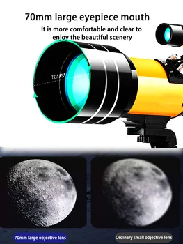 Profesinės Zoom Astronominis Teleskopas Aukštos Kokybės ir Apibrėžimas Monokuliariniai Teleskopas Naktinio Matymo Refrakcija Deep Space Mėnulis