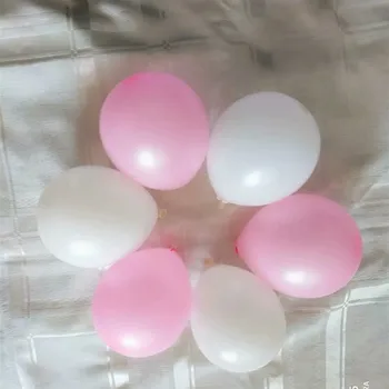 Rožinės spalvos balionai 100vnt/lot5 colių turas latekso balta ballon helio dujų gimtadienio dekoro baby shower naujųjų metų prekes