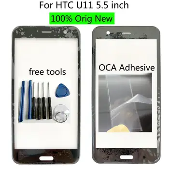 Shyueda Originali Naujas + OCA Priemonė HTC U11 5.5 colio Išorinis Priekinis Ekranas Stiklinis Lęšis