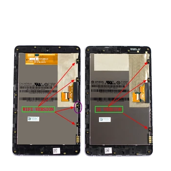 STARDE ME370 LCD ASUS Google Nexus 7 1 Gen 2012 ME370T ME370TG LCD Ekranas Jutiklinis Ekranas skaitmeninis keitiklis komplektuojami su Rėmo