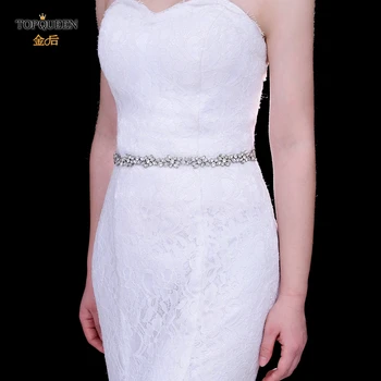 TOPQUEEN S437-S Diamond Diržas Vestuvių Suknelė Off Baltas Diržas Moterų Dekoratyvinis Diržas Suknelė Bridesmaid Varčios Bling Diržas