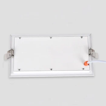 Ultra-plonas LED Kvadratinis Skydas Šviesos diodų (LED Lubų Nišoje Lempos Juoda/balta/ AC110-265V LED Downlight 12W Šiltai/Šaltai Patalpų Šviesos