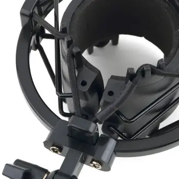 Universalus 3KG Pakenčiamas Apkrovos Mic Mikrofonas Shock Mount Įrašą Turėtojas Stovėti Radijo Studijos Garso Įrašymo Laikiklis Juodas Profesinės