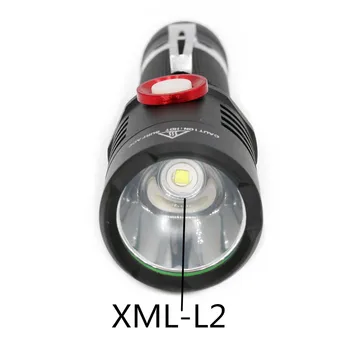 USB Įkrovimo XM-L2 LED Nešiojamas mini žibintuvėlis dviračio Žibintuvėlis šviesos lempos apšvietimo žibintai Naudoja 18650 Bateriją žibintuvėlį, fakelą