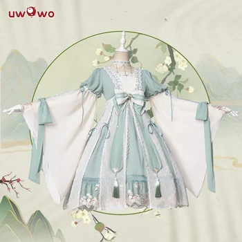 Uwowo Originalaus Dizaino Daigai Chinoiserie Lolita Dress Cosplay Kostiumų Žalia Lolita Suknelė Moterims Mielas Suknelė Mergina
