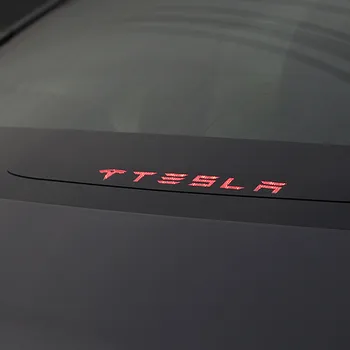 Už Tesla Model 3 Galiniai Stabdžių Žibintas Lipdukas 3D Akrilo Lipdukas 2018-2020