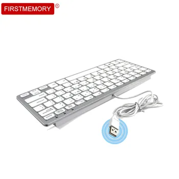 Žaidimų Klaviatūra Laidinio Ergonomiškas anglų klaviatūra Žaidimo Aliuminio Lydinio, su 78 keycaps Už PC Gamer Kompiuteris